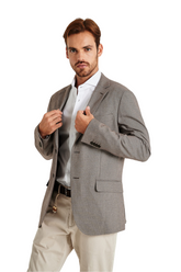 Slim fit stretch blazer